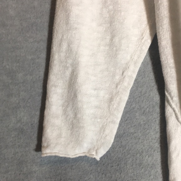 EILEEN FISHER Linen Cotton Knit Blend Open Front Long Line Springtime Cardigan - Picture 8 of 16